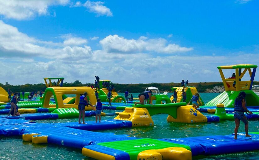 水上アスレチック