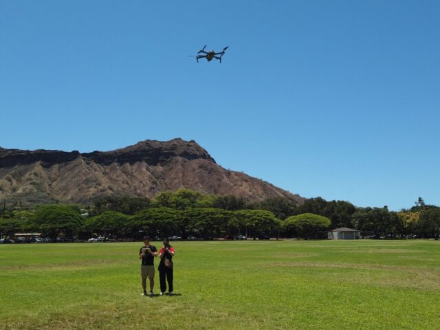 カピオラニ公園　ダイヤモンドヘッド　ドローン