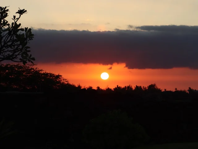setting sun