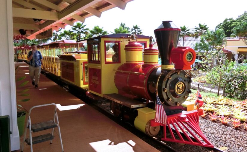 ハワイ ドールプランテーション パイナップル列車