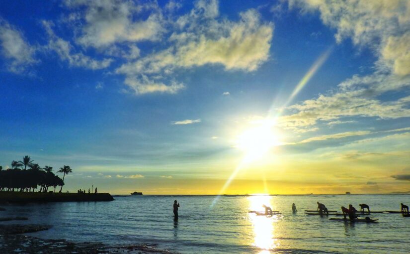 SUP、ハワイ