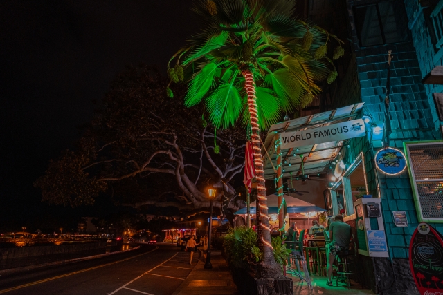 ハワイ島　カイルアコナ　夜