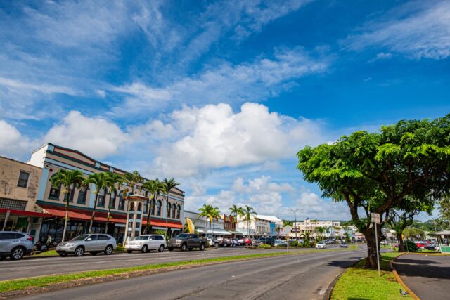 ハワイ島　ヒロ　街並み