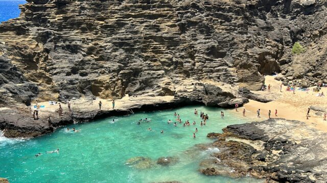 ハワイ　オアフ島 エタニティビーチ　ハロナ・ビーチ・コーブ