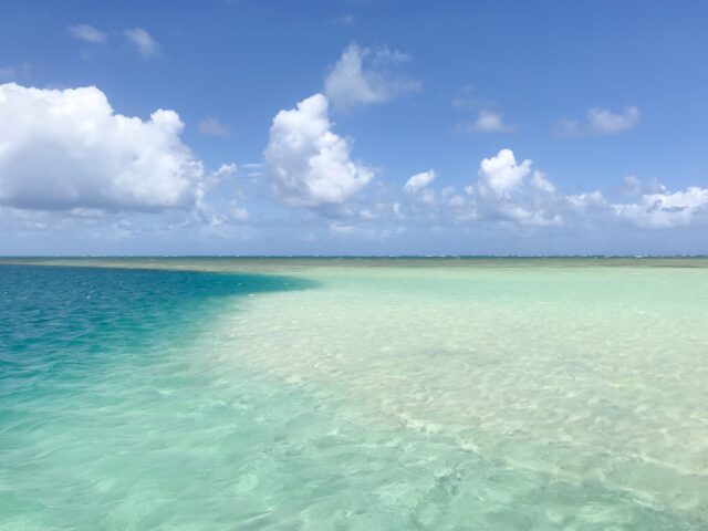 ハワイ・オアフ島の海　サンドバー