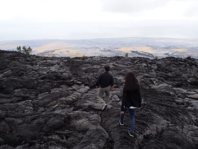 ハワイ火山国立公園　キラウエア火山　溶岩ウォーク