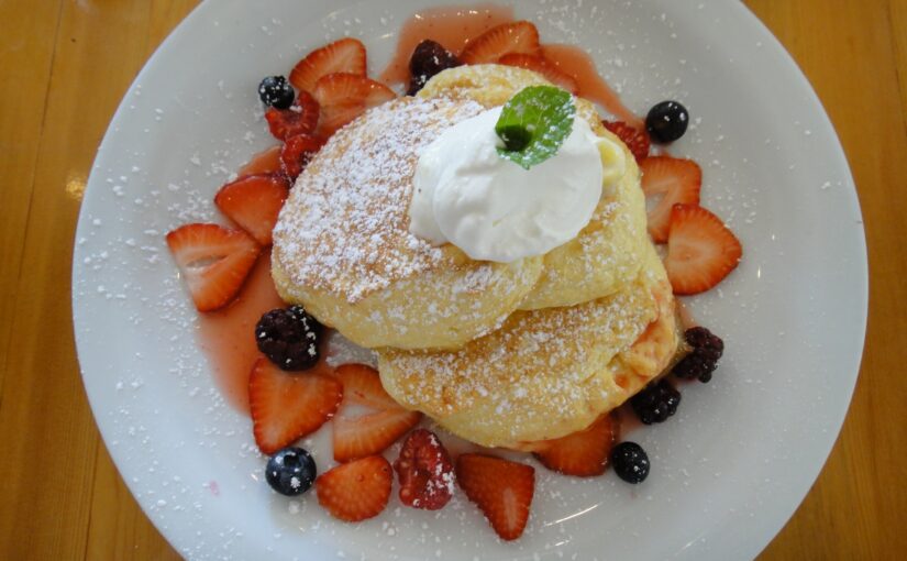 ハワイ風フルーツパンケーキ
