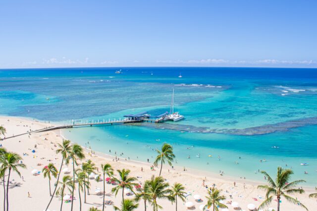 ハワイ ワイキキ フォートデルッシービーチ