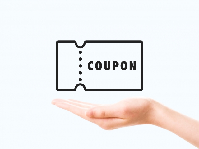 チケット　クーポン　手のふら