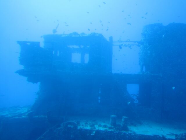 ハワイの潜水艦からの景色