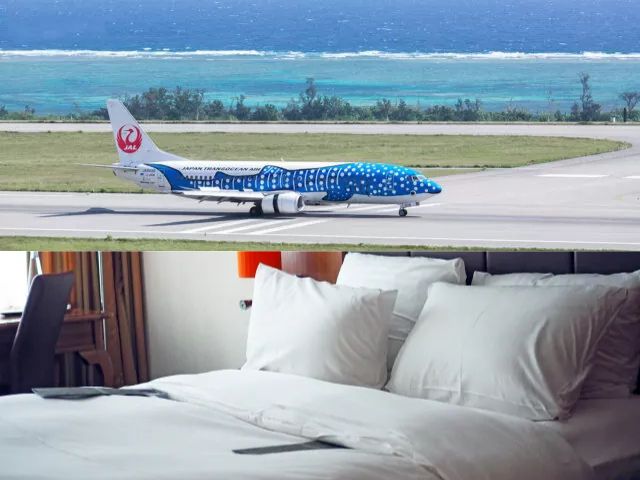 ハワイ　飛行機　ホテル