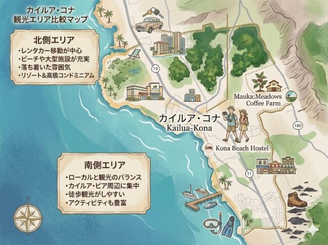 カイルアコナ　観光マップ